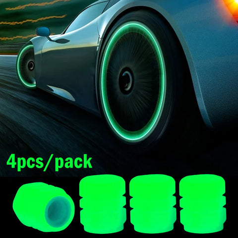 Tapones de neumáticos Light Rider fosforescentes que brillan en la oscuridad