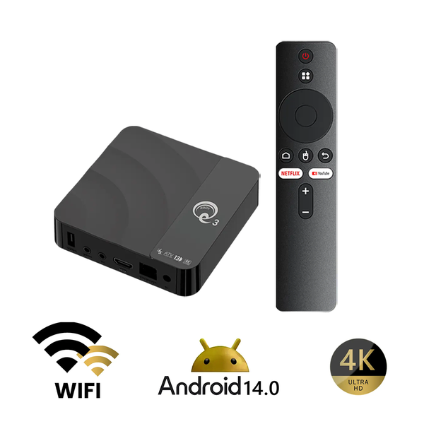 Convertidor Smart TV conectado al puerto HDMI dando acceso a internet y apps