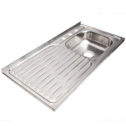 Lavatrastos ala Izquierda con kit 100 X 50Cm Yarden