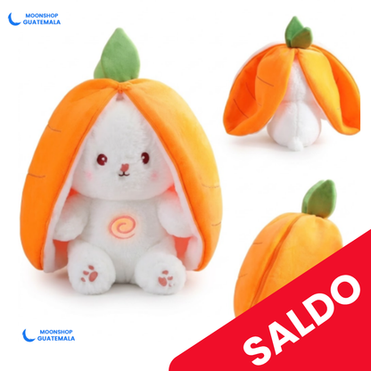 Peluche Relajante Zanahoria -  (Luz y Sonido). 💤